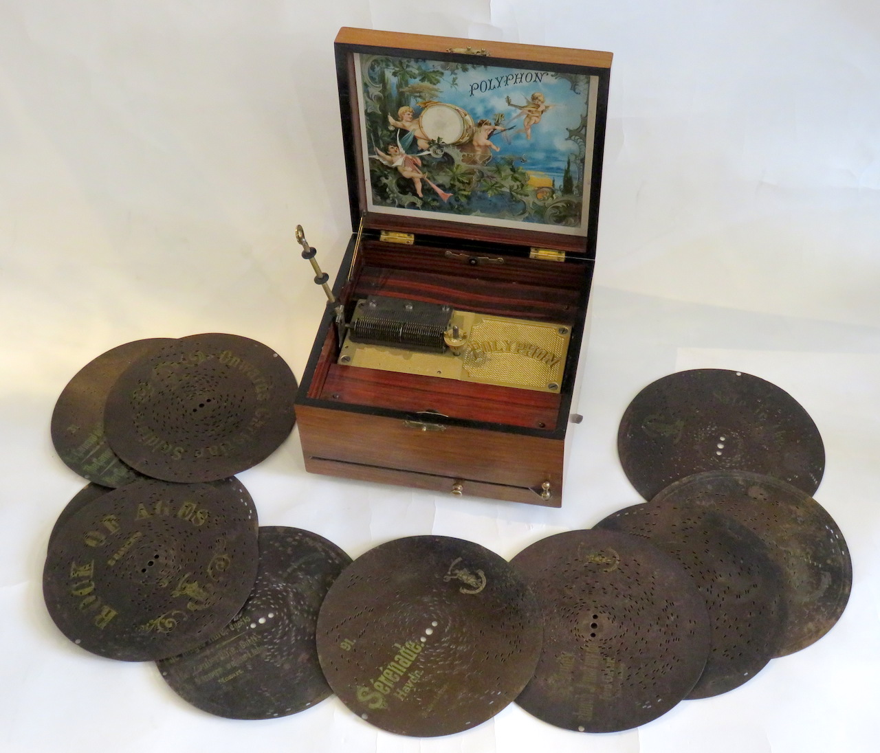 Symphonion 10 1/2-inch Coin-operated Disc Music Box