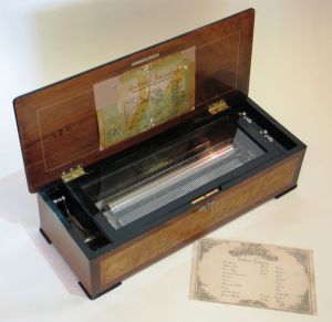 A &lsquo;Sublime Harmony&rsquo; cylinder musical box by George Baker